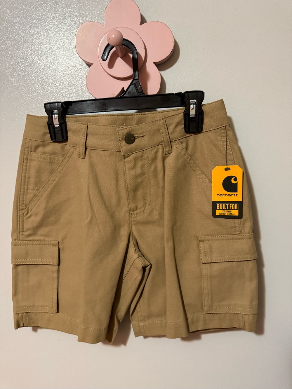 Carhartt Khaki Workwear Shorts with Waist Tabs